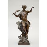 Picault: bronze sculpture 'Pro Merito' (H68cm)