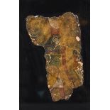 A fragment of an Egyptian wall painting 'Horus' (h30x18cm)