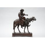 Waagen: sculpture in zamack 'Oriental musician on a horse' (64x46x16cm) (*)