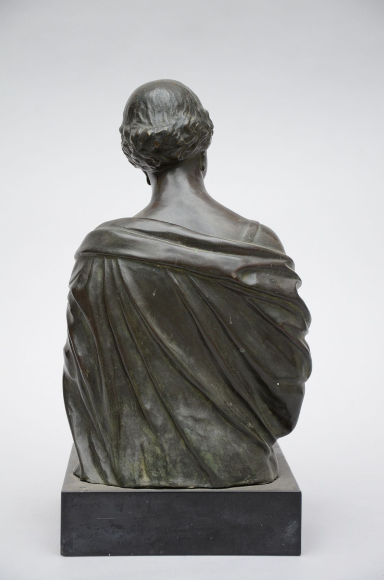 Achille Bentos: bronze bust 'Queen Astrid' (H33cm) - Image 3 of 4