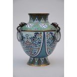 Chinese cloisonne vase with archaic motif (h40cm) (*)