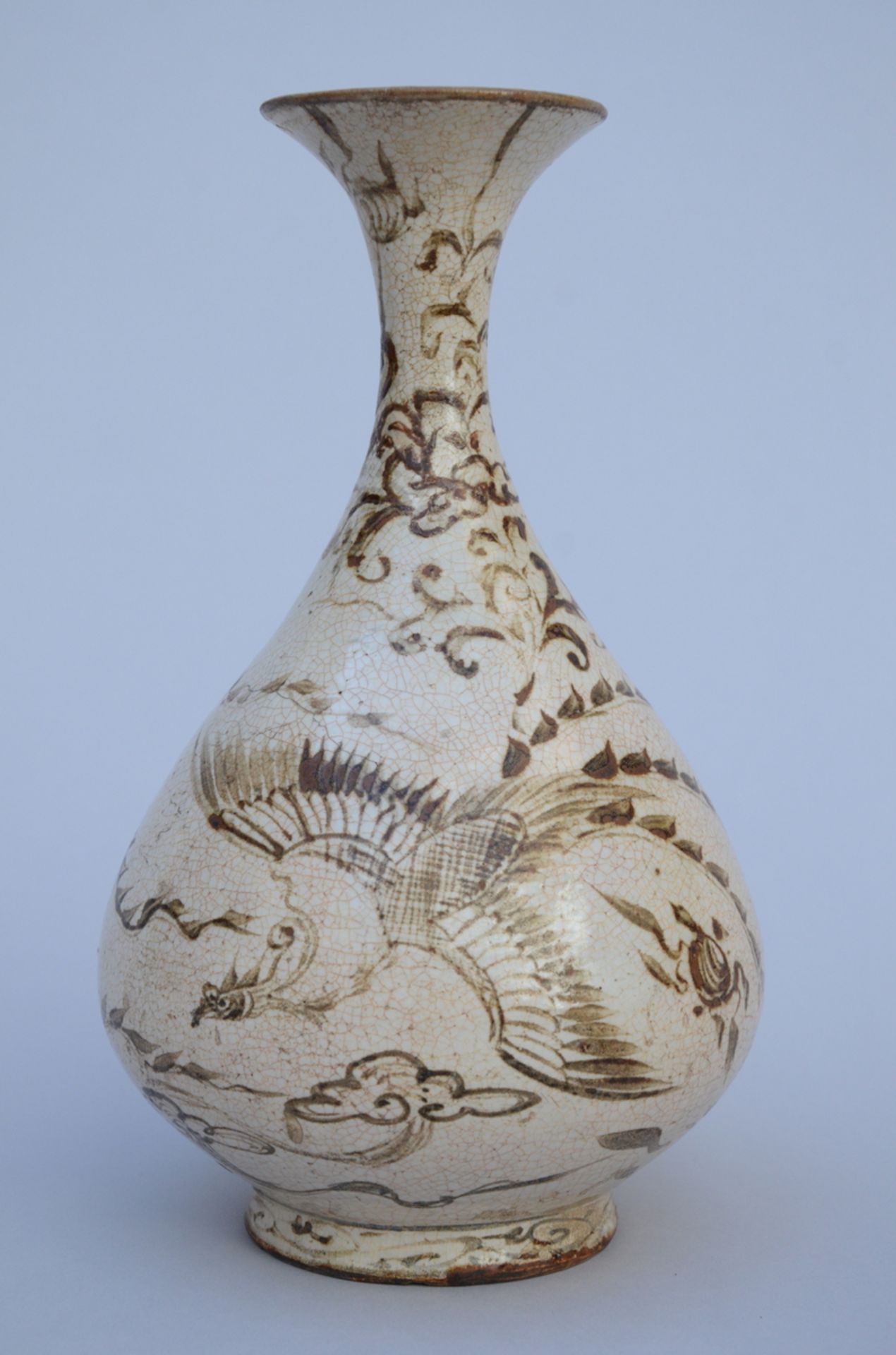 Asian vase 'phoenix', presumably from Vietnam (H 28cm) (*) - Bild 6 aus 7