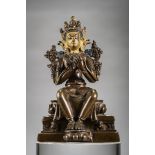 Bronze sculpture 'Maitreya', Tibet 18th century (H16.3 cm)