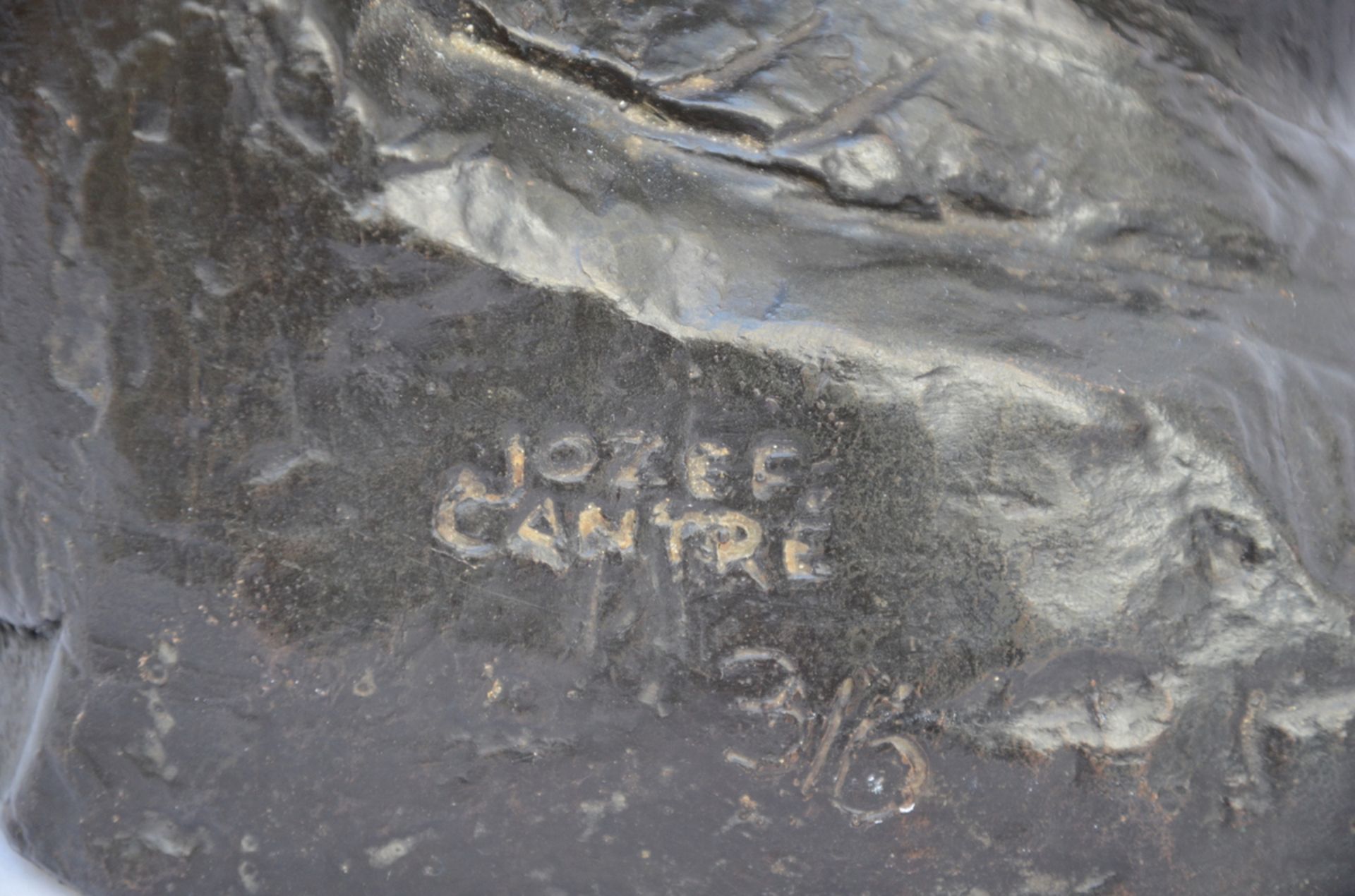 Jozef Cantré (posthumous): bronze sculpture 'swimmer' (H56cm) - Image 4 of 4