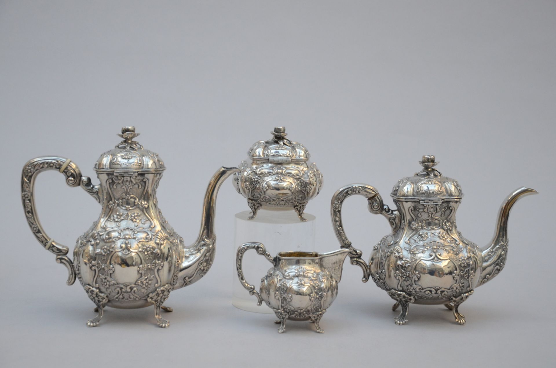 A silver coffee set, Rococo style (830/1000) - Image 2 of 5