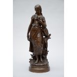 Moreau Mathurin: statue in bronze 'Musician' (h65cm)