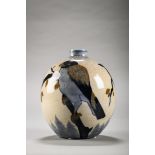 Art Deco vase in stoneware Keramis, Charles Catteau, 'birds' D1365 (h24cm)