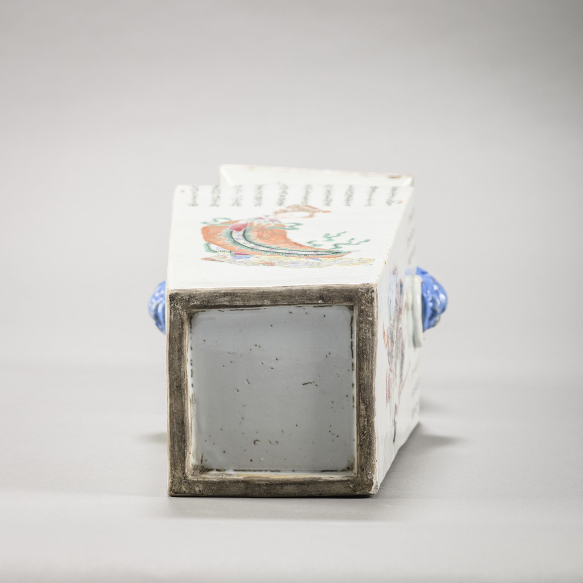 A square vase in Chinese porcelain 'Wu Shuang Pu', 19th century (H41.5cm) (*) - Image 5 of 7