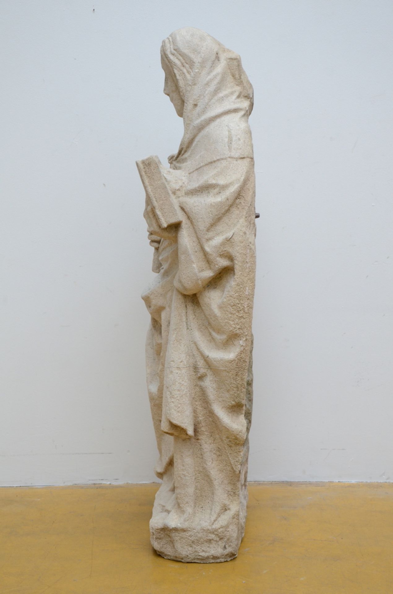 A stone sculpture 'Saint' (83x85x30cm) - Image 2 of 3