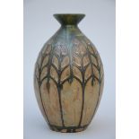 Art Deco vase in stoneware Keramis, 'abstract' D638 (h30.5cm)