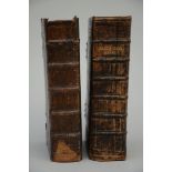 Two books 'Alle de wercken van Jacob Cats' (40x26x10cm)