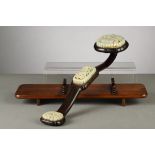 Chinese scepter in wood with jade plaques (l 46 cm) (*)