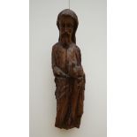 Wooden sculpture 'Saint John the Baptist' (h74cm)