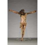 A Christ figure in polychrome wood (h37cm)