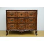 Louis XV chest of drawers in oak (100x127x66cm)