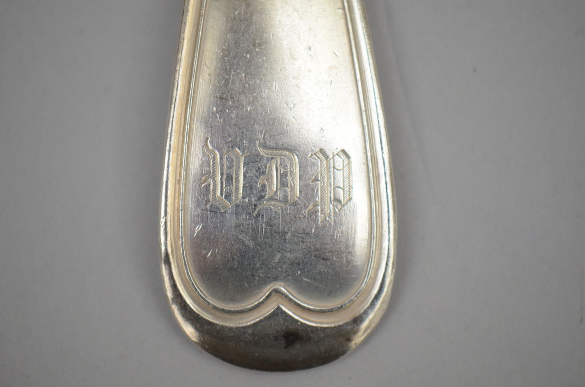 Part of a silver cutlery set 19th century - Image 4 of 4