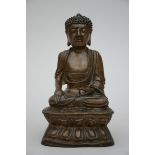 Chinese bronze statue of 'Buddha' Ming dynasty (h22cm)