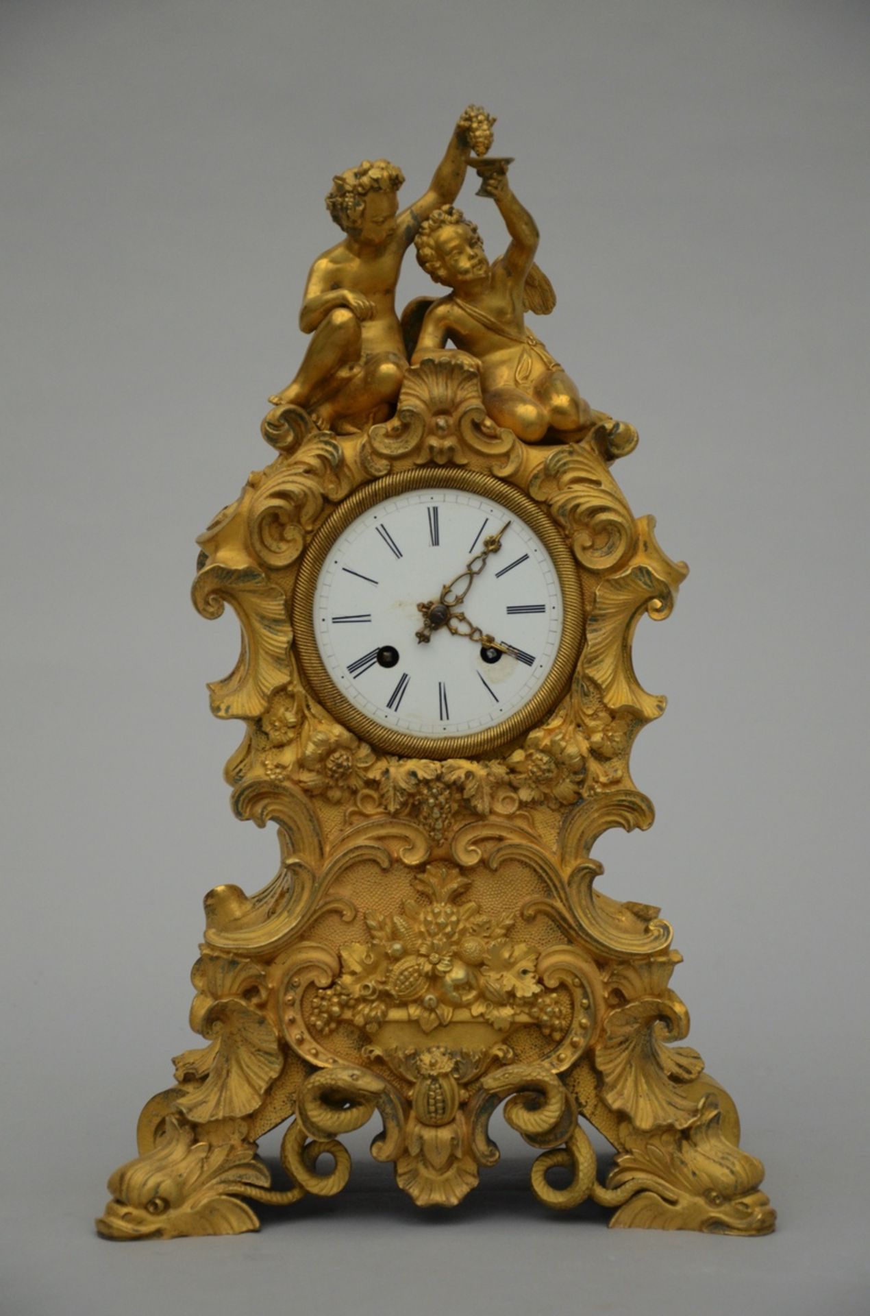 Louis-Philippe clock in bronze (37x23x12cm) (*)