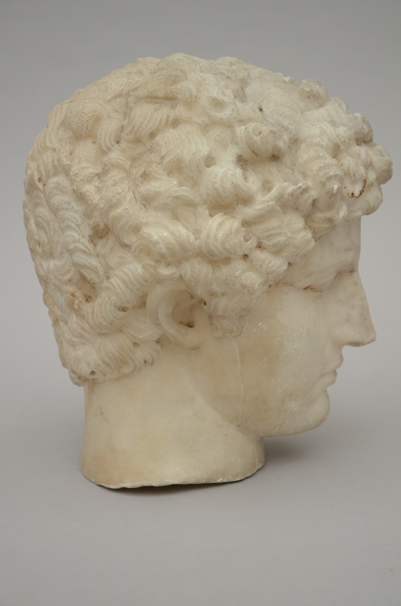 Neoclassical head of a man in marble (h29cm) (*) - Bild 2 aus 6