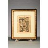 James Ensor: Etching 'La Reine Parysatis' (17x12cm)