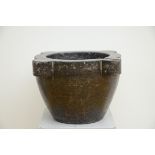 Marble mortar (h26.5 dia44cm)