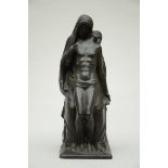 Leon Sarteel: bronze sculpture 'descent from the cross' (61x22x25cm)