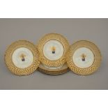 Six openwork Wahliss plates Vienna (dia 21.5cm)