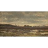 De Baerdemaeker: painting (o/c) 'landscape' (27.5x50cm)