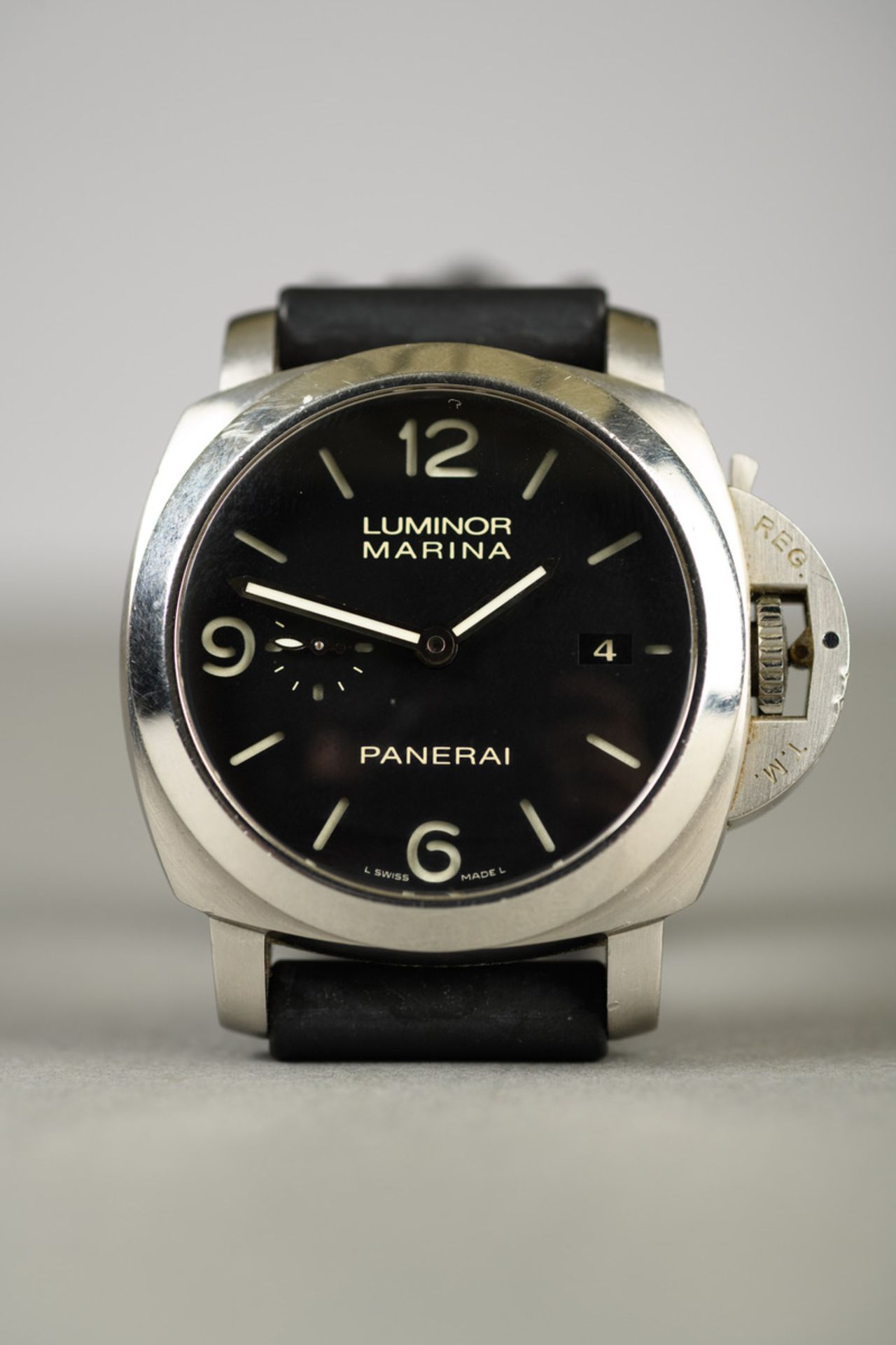 A steel automatic men's watch by Paneria 'Luminor Marina' 2009 (dia 45mm) - Image 2 of 4