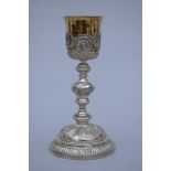 Silver chalice France 19th century (h28.5cm)