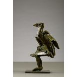 Jean Claeys: sculpture in bronze 'bird' (h 20.5cm)