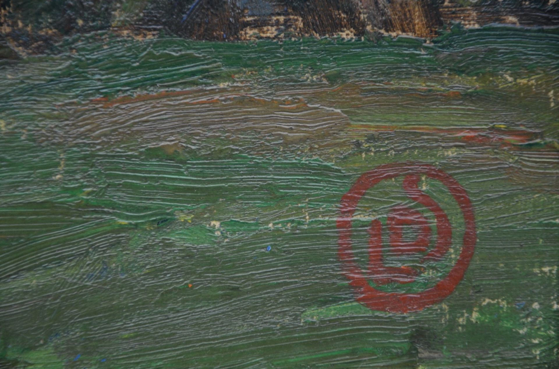 Leon De Smet: painting (o/c) 'haystack' (40.5x55.5cm) - Image 3 of 4