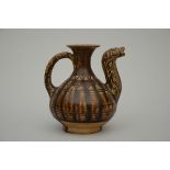 Sawanhalok ewer with spout in the shape of a duck Thailand (h17.5x14x16cm)