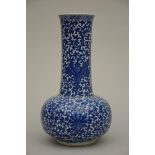 A Chinese vase in blue and white porcelain 'Lotus' 19th century (h44cm) (*)