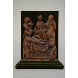 Entombment of Christ in oak (h42cm) (*)