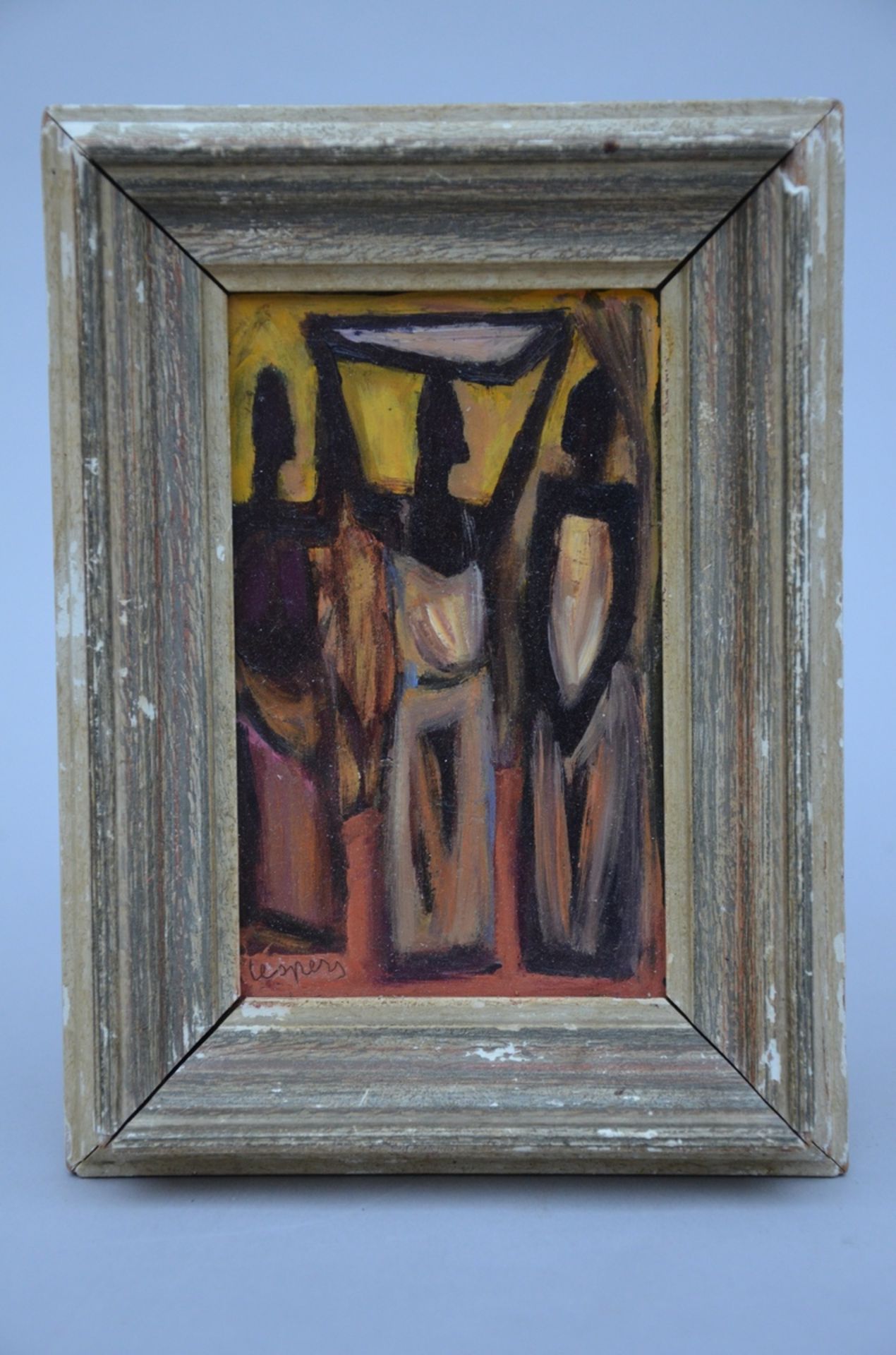 F. Jespers: painting (o/p) two African works (15.5x20cm)(9x14.5cm) - Image 3 of 3
