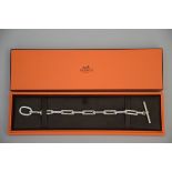 A silver bracelet Hermes with original box (20cm)