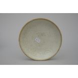 Qingbai saucer with impressed decoration (h3.5 dia15cm)