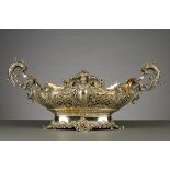 Silver centerpiece in Louis XV style (24x54x23cm)