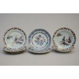 Lot: 8 plates in Chinese porcelain 18th century (dia 23 cm)(*)