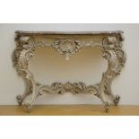 Louis XV style console with marble top 20th century (96x135x53cm) (*)