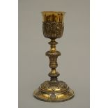 Gilt silver chalice France 19th century (h31cm)