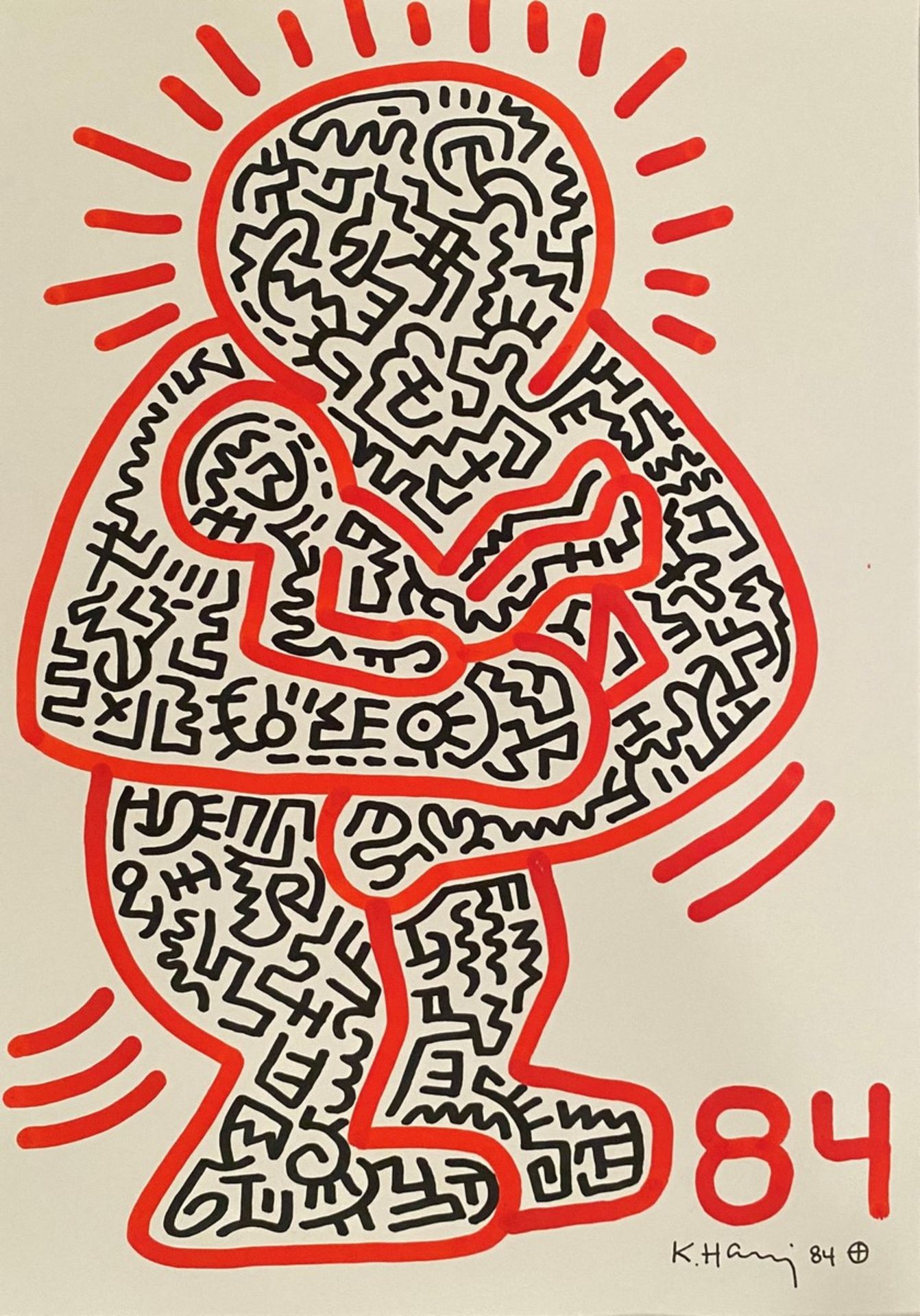 Keith HARING (1958-1990), Attribué à