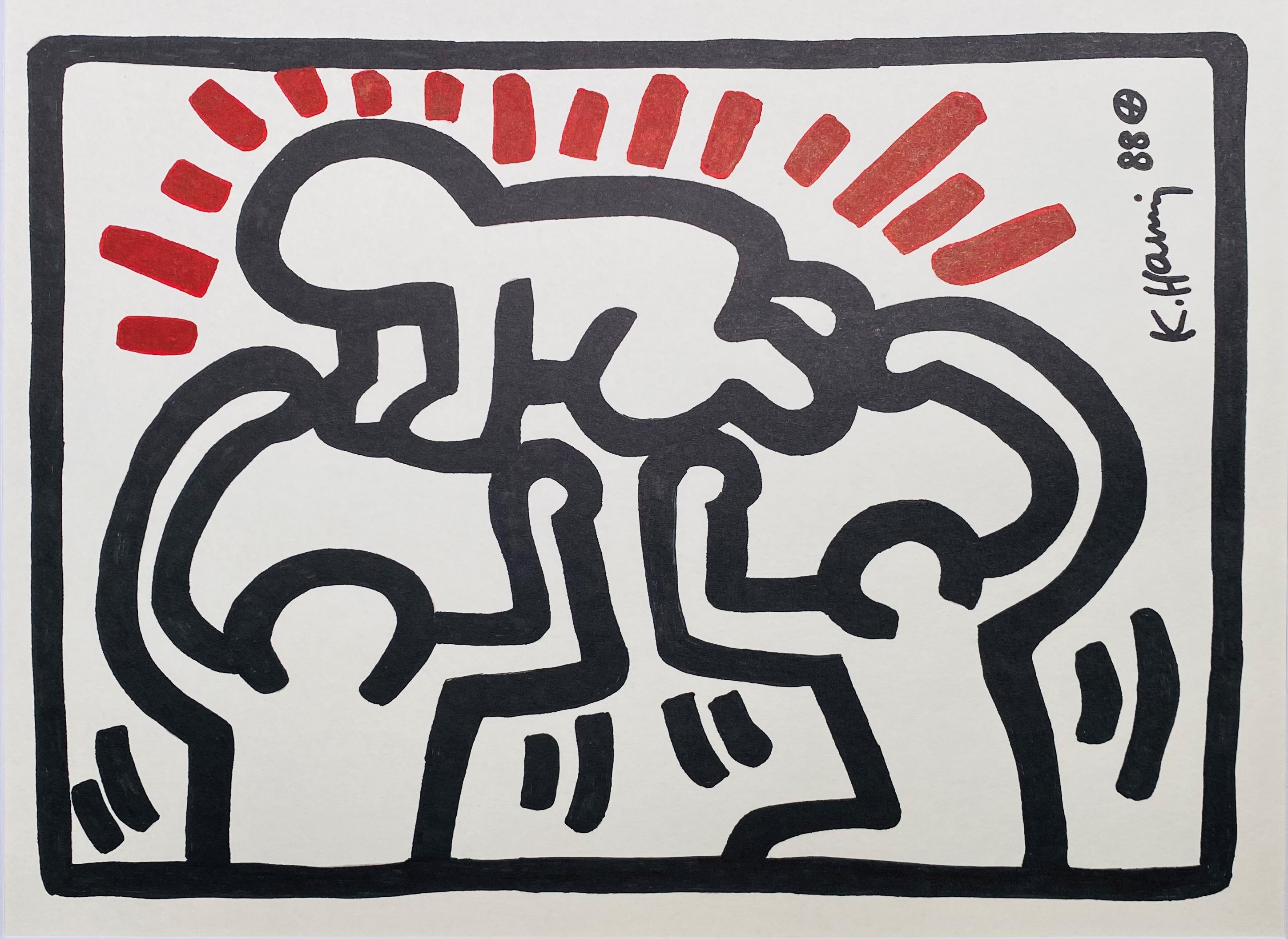 Keith HARING (1958-1990), Attribué à, États-Unis