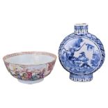 TWO CHINESE PORCELAIN ITEMS, 18/19TH CENTURY. To include a Chinese famille rose export porcelain