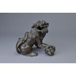 A CHINESE BRONZE DOG OF FO, 18/19TH CENTURY, QING DYNASTY