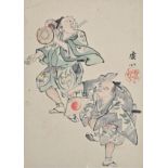 JAPANESE 19TH CENTURY SHIJO WATER COLOUR