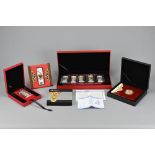 SILVER CHINESE LUNAR COIN SETS, 99.9 SILVER. To include a boxed set of five 20g Ag.999 Year of the