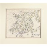 ANTIQUE PRINTED MAP 'CHINA' BY W. LIZARS, Edinburgh 1842. With attractive outline colour. This