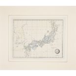 AN ANTIQUE PRINTED MAP 'JAPAN' BY A. ARROWSMITH, London 1828. A lithograph engraving, original